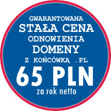 Gwarantowane tanie odnowienia domen i sta�e ceny